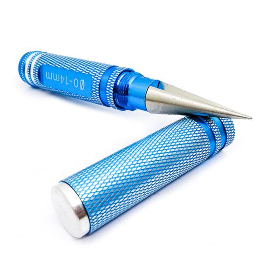 Multipurpose Manual Hole Punch Heavy Duty Metal 0-14mm Hole Puncher Reamer DIY Crafts Woodworking Hole Opener Drilling Tool