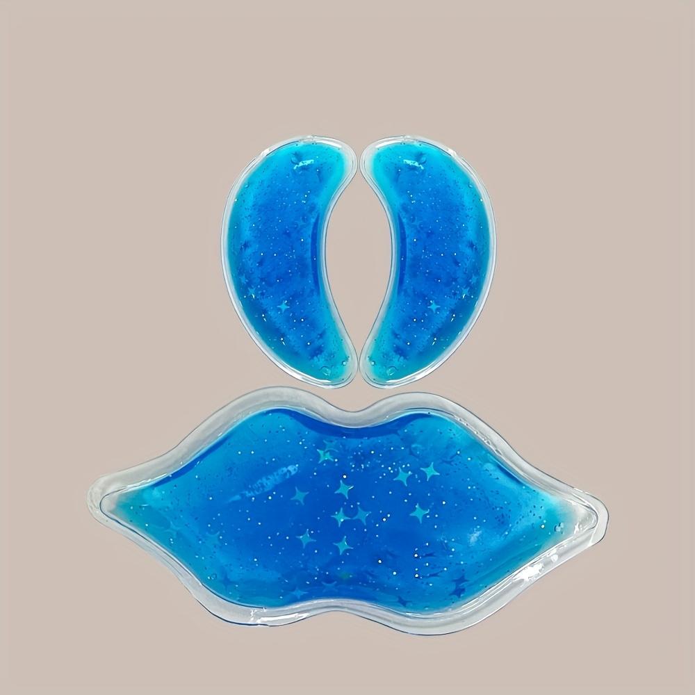 3PCS/SET Eye & Lip Gel Ice Packs Flexible Reusable Cooling Pad Cold Compress for Cosmetic Injuries Pain Relief or Lip Surgery