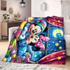 Mickey Flannel Blanket for Bedrooms Sofas Beds Chairs Picnics Travel Cartoon Print Home Decor Unique Gift Various Sizes