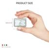 Orologio luminoso per auto Premium da 48 mm - Display digitale a doppio montaggio con luce notturna per cruscotto e bocchetta dell'aria