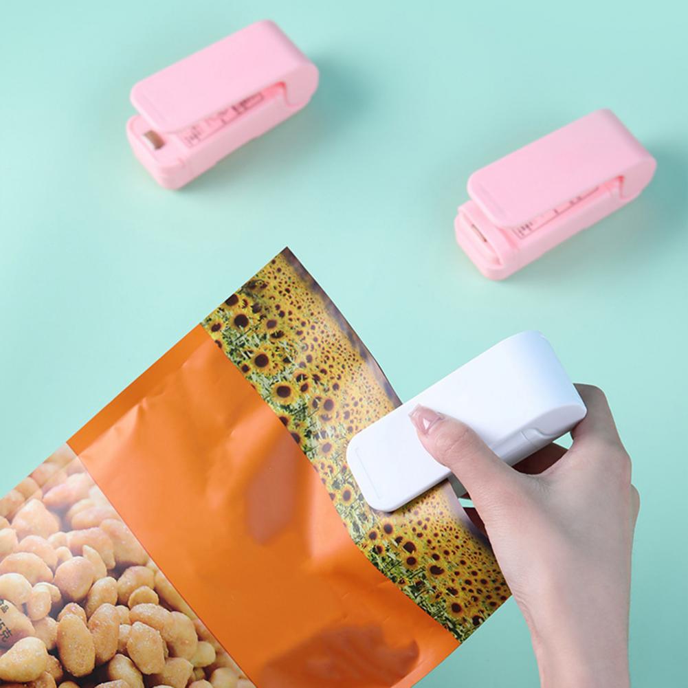 Handlicher Vakuumierer Schneller Beutelversiegler Tragbarer Mini-Wärmebeutelversiegler Handheld-Vakuum-Clip-Maschine für Snackverpackung Lebensmittel