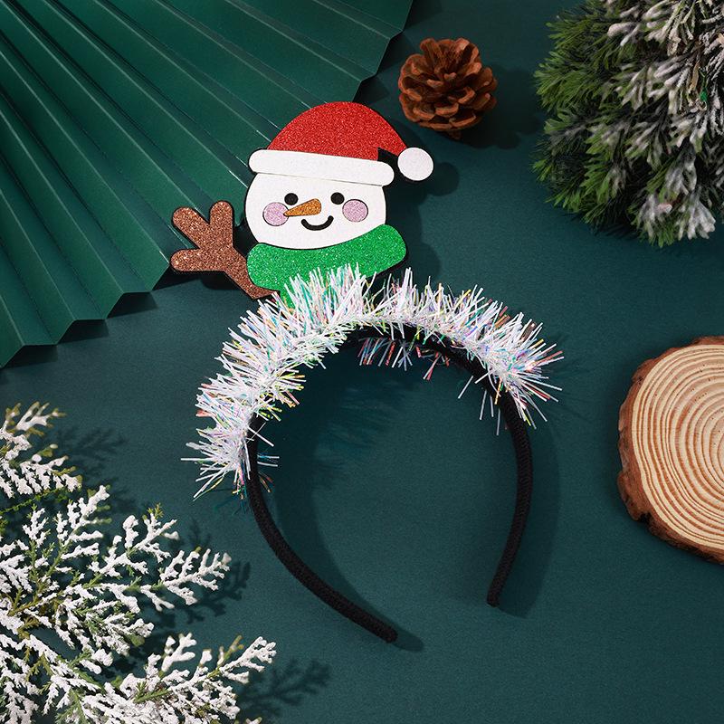 Christmas Reindeer Glasses Headband Prop for Party Dress-Up
