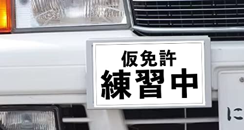 2 x Magnet during Temporary License Practice (W11.8 x H6.7 inches (W300 x H170 mm) / Equivalent) One size