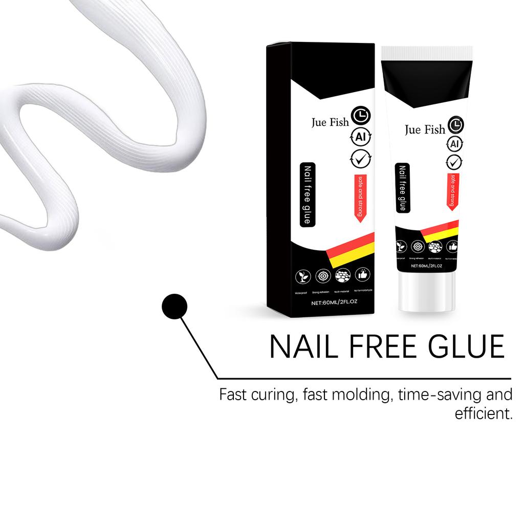 No Drill Adhesive Heavy Duty Instant Hold Gap Filling for Wood, Ceramic, Metal, Mirror Fast Cure Strong Bonding Glue Home Repair