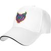 Fierce Bat Head Graphic Baseball Cap Polyester Adjustable Trucker Hat for Unisex Women Casual