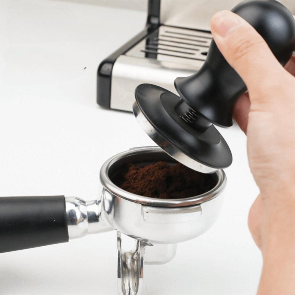 Spring Loaded Coffee Tamper Flat/threaded Bottom Coffee Powder Press Durable Coffee Leveler  Bar