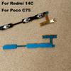 For Xiaomi Redmi 14C / Poco C75 Power Volume Buttons Flex Cable Power On Off  Volume Button Key Flex Cable Replacement