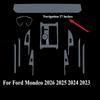 PPF Protection Film For Ford Mondeo 2026 2025 2024  Car Accessories Transparent TPU LCD Navigation Gear Panel Center Console