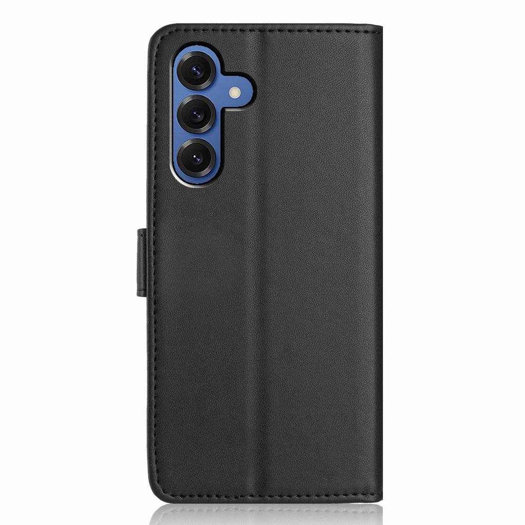 For Samsung Galaxy S24 Wallet Case with Strap/Multiple Card Slots Solid Color Leather Stand Phone Cover