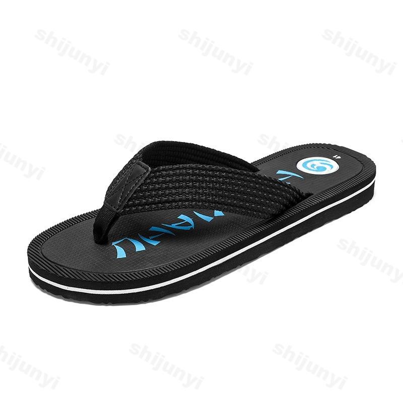 Fashion Men Slippers Outdoor Flip Flops 2025 Summer Flat Shoes Non-slip Fashion Soft Trendy Open Toe Home Breathable Men Beach Slippers