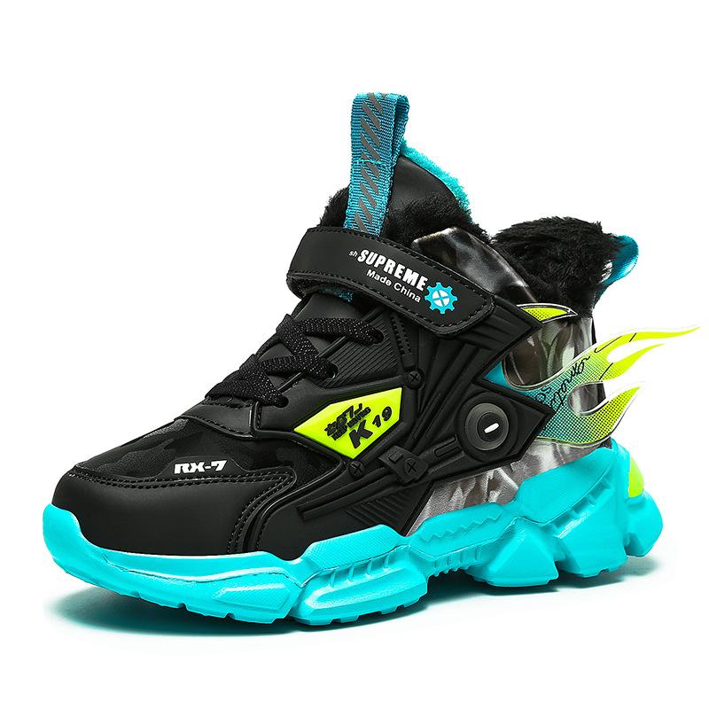 Children's shoes winter cotton shoes plus cotton year 11 sports thickened large cotton shoes students warm platform boys shoes
