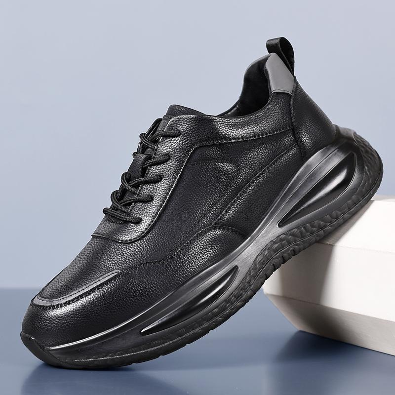 Men's Shoes Autumn and Winter 2024 New Casual Leather Shoes Men's Running Sports Shoes Men's Soft Sole Autumn