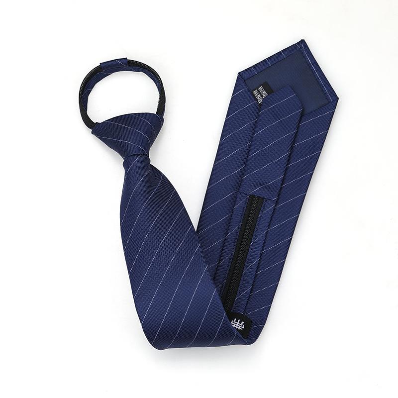 Black Zipper-Free Lazy Blue Men And Women Business Dress Interview To Work Groom Wedding Korean Version Narrow Tie