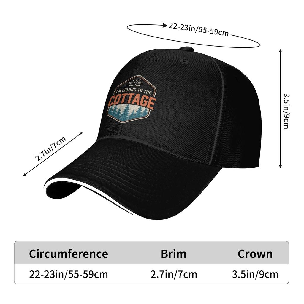 I'm Coming To The Cottage Baseball Cap  Vintage Trucker Hat Spring Unisex Men Outdoor Sports Baseball Caps