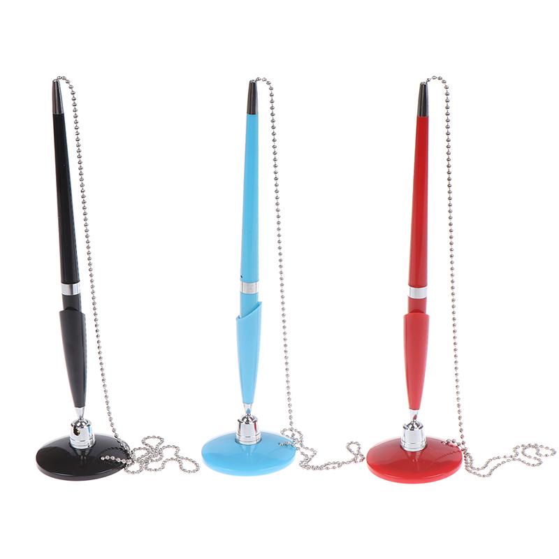 Black Metal Desk Rope Ballpoint Pen Signature Pen Learn Office School Stationery
