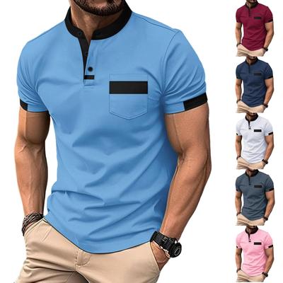 Herren Lässig, Basic, Beliebt, Kragen, Knopfleiste Hemd, Hemd, T-Shirt, Oberteil