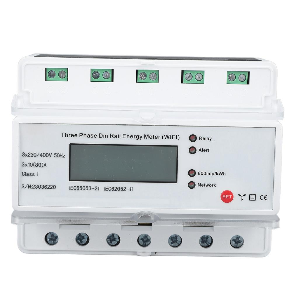 Smart Electricity Meter 3 Phase 4 Wire 4G Rail Type Multifunctional Energy Meter for Tuya App