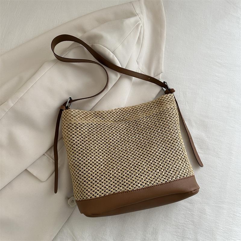 New Simple and Fashionable Shoulder Bag Casual Summer Fashion Large Capacity Simple and Fashionable Tote Bag Crossbody Bag