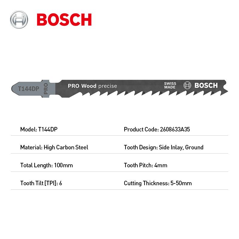 Bosch Professional Precision Wood Cutting Jig saw Blade T144DP 100mm