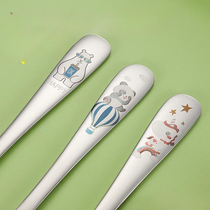 Ruhan 304 Stainless Steel Balloon Bear Kids Spoon