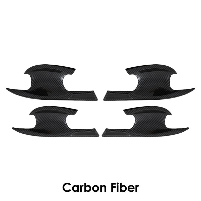 ABS Carbon Fiber 4 PCS Door Handle Bowl Cover For Honda Accord 11th  Car Styling Accessories