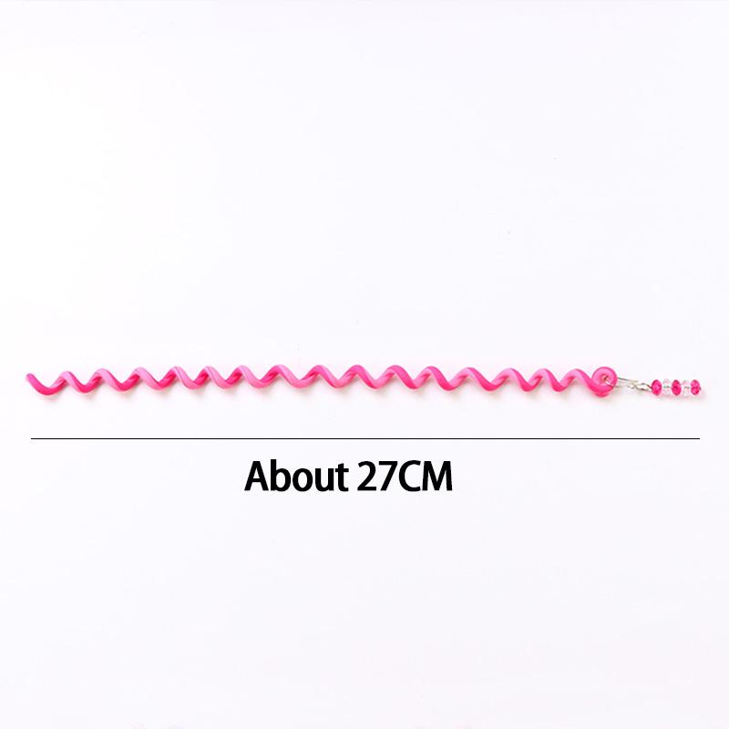 6PCS/Set Girls Cute Colorful Crystal Long Spiral Headbands Hair Bands Braid Hair Ornament Hairband Kids Fashion Hair Accessories