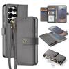 Premium Cow Leather Wallet Case for Samsung Galaxy S25 Ultra Plus Edge Detachable Magnetic Charging Phone Cases Protective Cover
