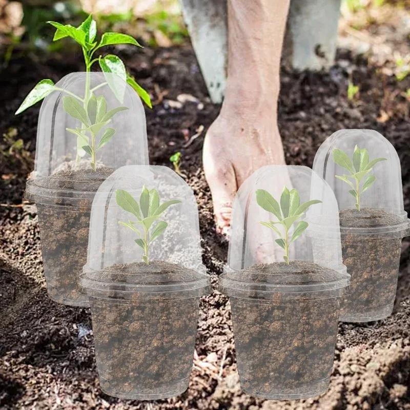 10/5 Stück Anzuchttöpfe Samenanzucht Wachstums-Nährstoffbecher Blumenpflanzenbehälter Garten Mini-Blumentopf Hausgartenwerkzeuge