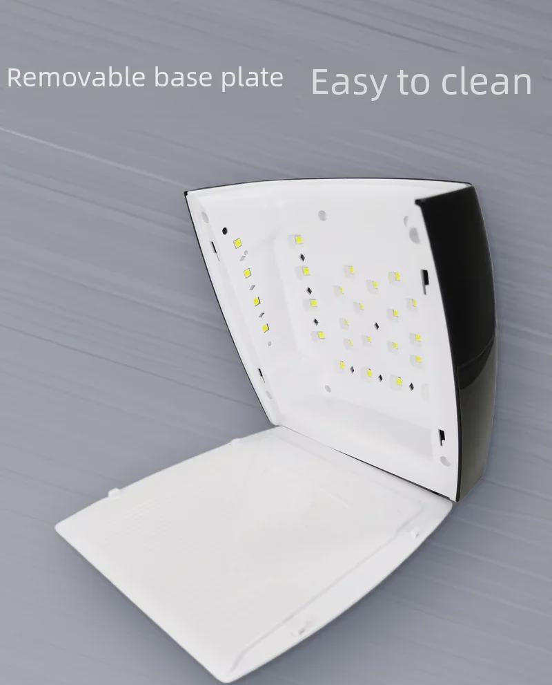 S10 Nail Light Therapy Machine: 66W Rechargeable with 33 Lamp Beads for High-Power Nail Curing.