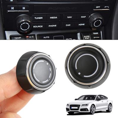 Für Porsche Cayenne Panamera Macan Auto Mittelkonsole Audio Lautstärkeregler Abdeckung CD-Steuerschalter Knopf für 911 718 918 Boxster