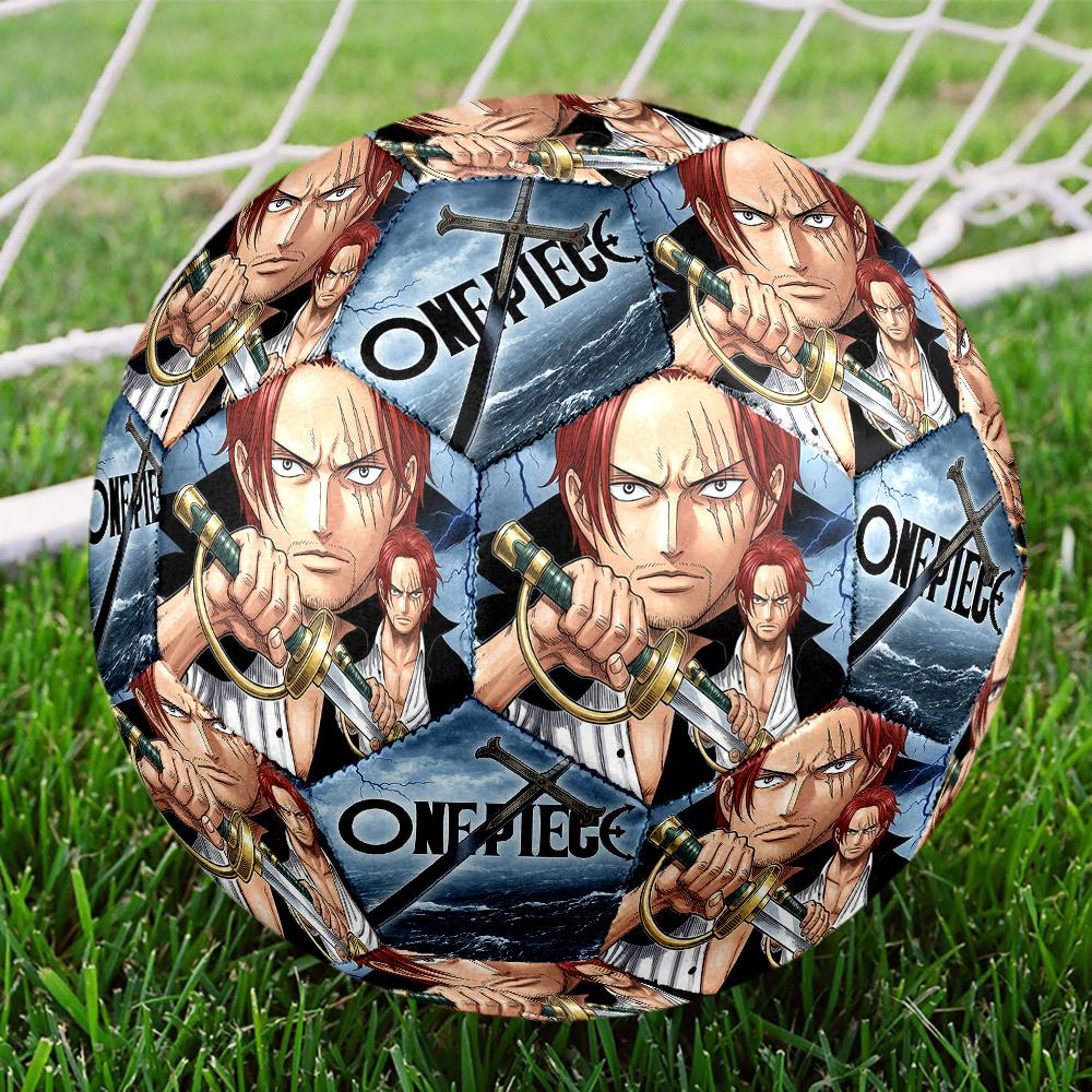 1pc One Piece Football Soccer Ball Size 5 Indoor Soccer Ball Fashion Colorful  Backyard Game -Great For Sports Fans Gift HE28
