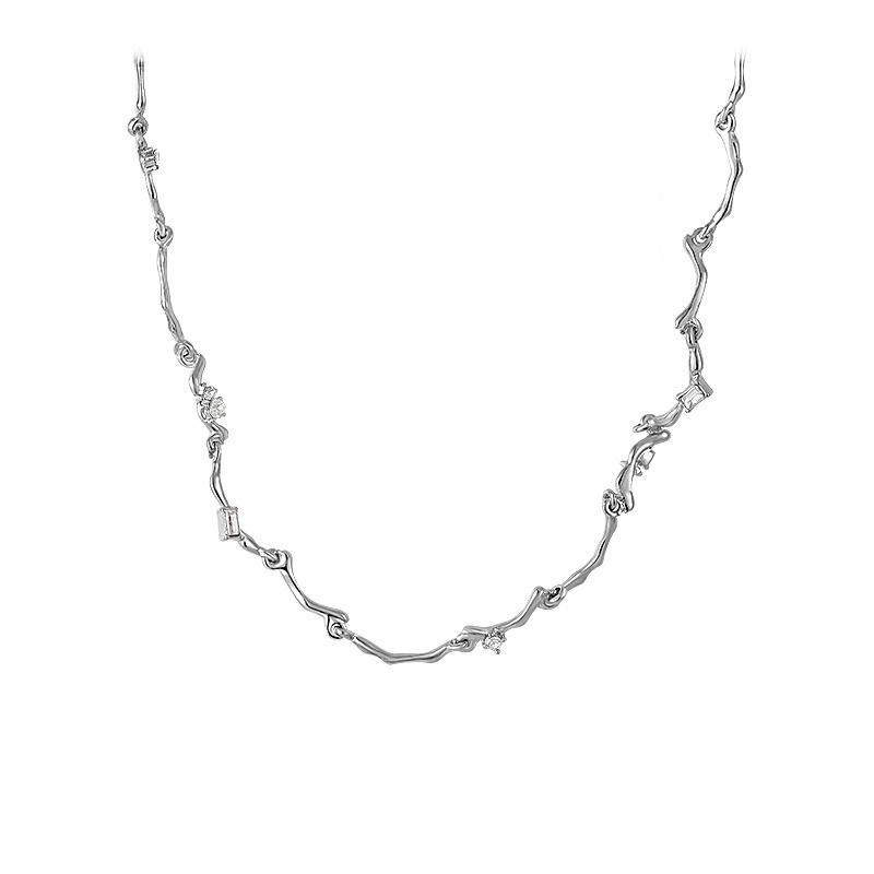 Irregular necklace women s summer light luxury niche design sense collarbone chain tide cool personality temperament accessories hip hop necklace tide