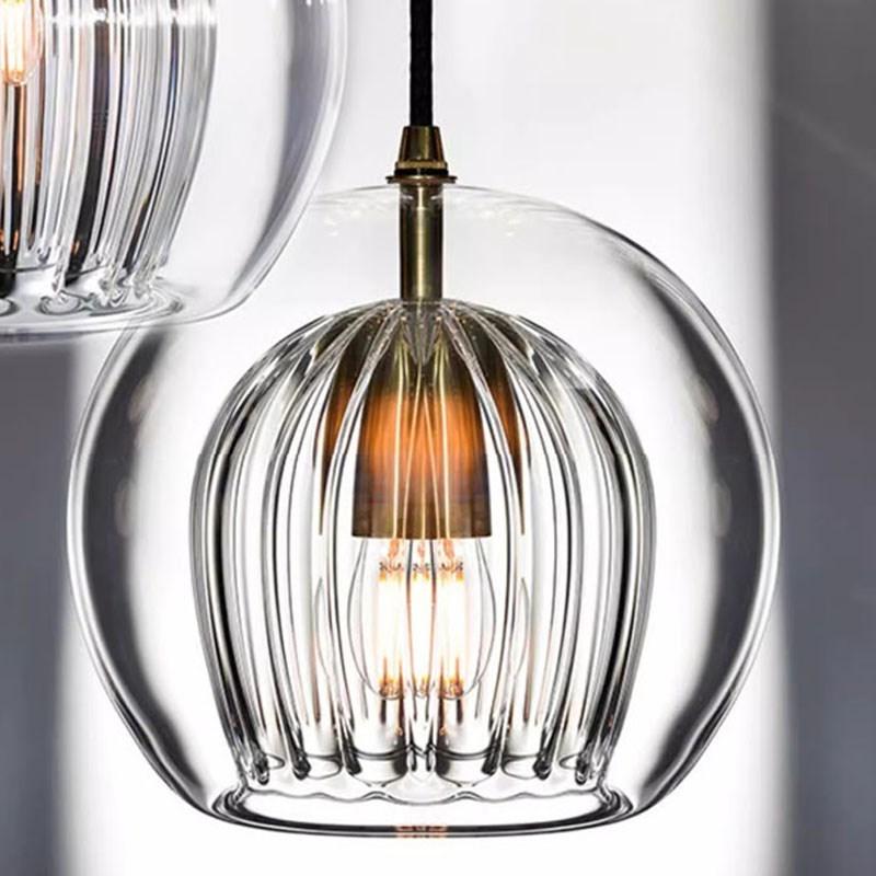 Nordic Glass Pendant Light LED Glass Hanging Lamp For Dining Room Living Room Coffee Shope Home Indoor Decor Lighting Fixtures