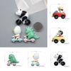 Panda Bicycle Resin Magnet Clip With Creative 3d Design For Refrigerator Decor And Gift Giving