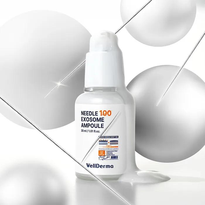 Welderma Needle 100 Exosome Speckle Ampoule Needle Shot Pore Reduction 30ml