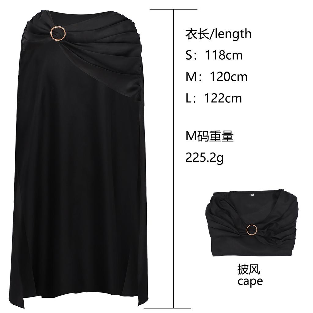 Halloween Dark Chain Hooded Men's Polyester Echo Cape Medieval Role-Playing Party Cosplay Cloak