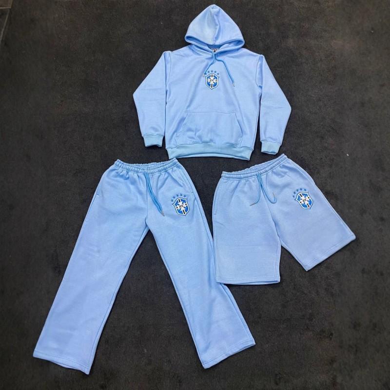 Y2K Streetwear Hoodie Sweatpants Set Embroidered Casual Loose Fit Women
