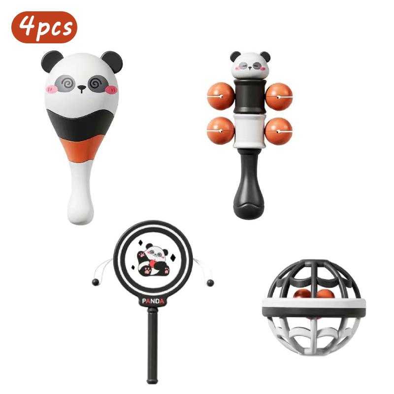 Baby Musical Instruments Set Montessori Handbell Sand Hammer Orff Ringing Instrument Infant Early Visual Stimulation Sensory Toy