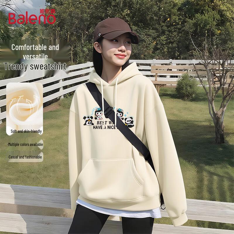 Baleno Women's Relaxed Fit Hooded Pullover Sweatshirt