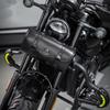 Motorcycle Front Fork Tool Bag PU Leather Saddlebag Suitable for Bikers Storage Needs, Daily Commute, Handlebar Storage