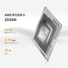 Origimagic Mini PC Ryzen 5 3550H To Than 8GB DDR4 RAM 256GB SSD PC with WiFi 2 RJ45 LAN 3 USB and HDMI Supports Up To Triple Display Simultaneous
