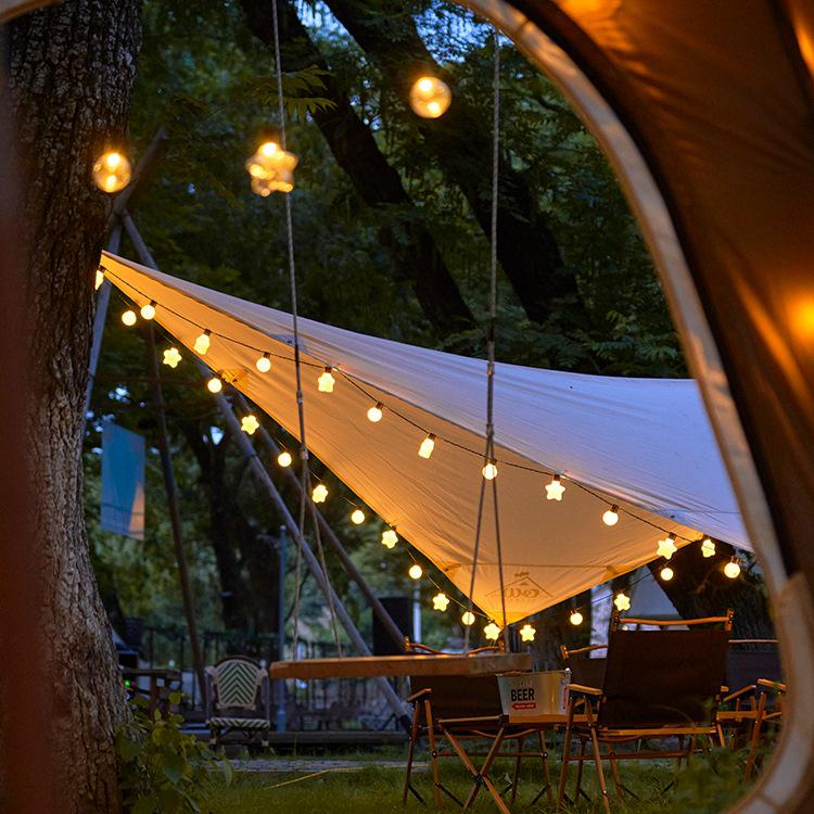 Outdoor Starry Globe Solar Lights for Tents, Markets, and Courtyards