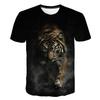 Summer Tiger 3D Print T-Shirts Streetwear Animal Men Women Fashion Oversized Short Sleeve T Shirt O-Neck Male Tees Tops Clothing