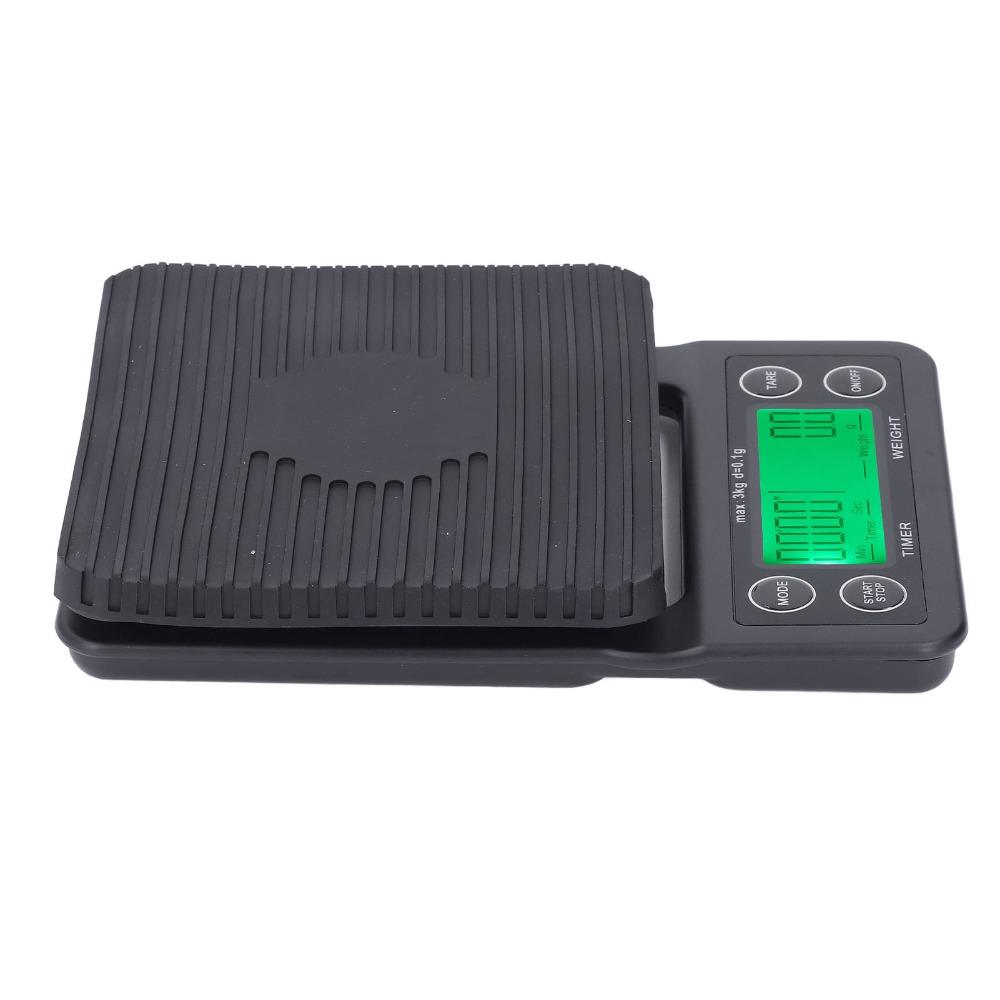 3kg Range Coffee Scale Timer 0.1g Accuracy Kitchen Food Scale Durable Coffee Scale  Kitchen Use