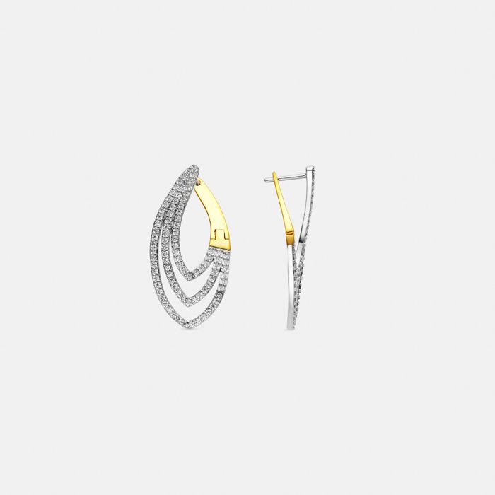 Boucles d'oreilles Luxenter en argent 925 et zirconium brillant - Ingau