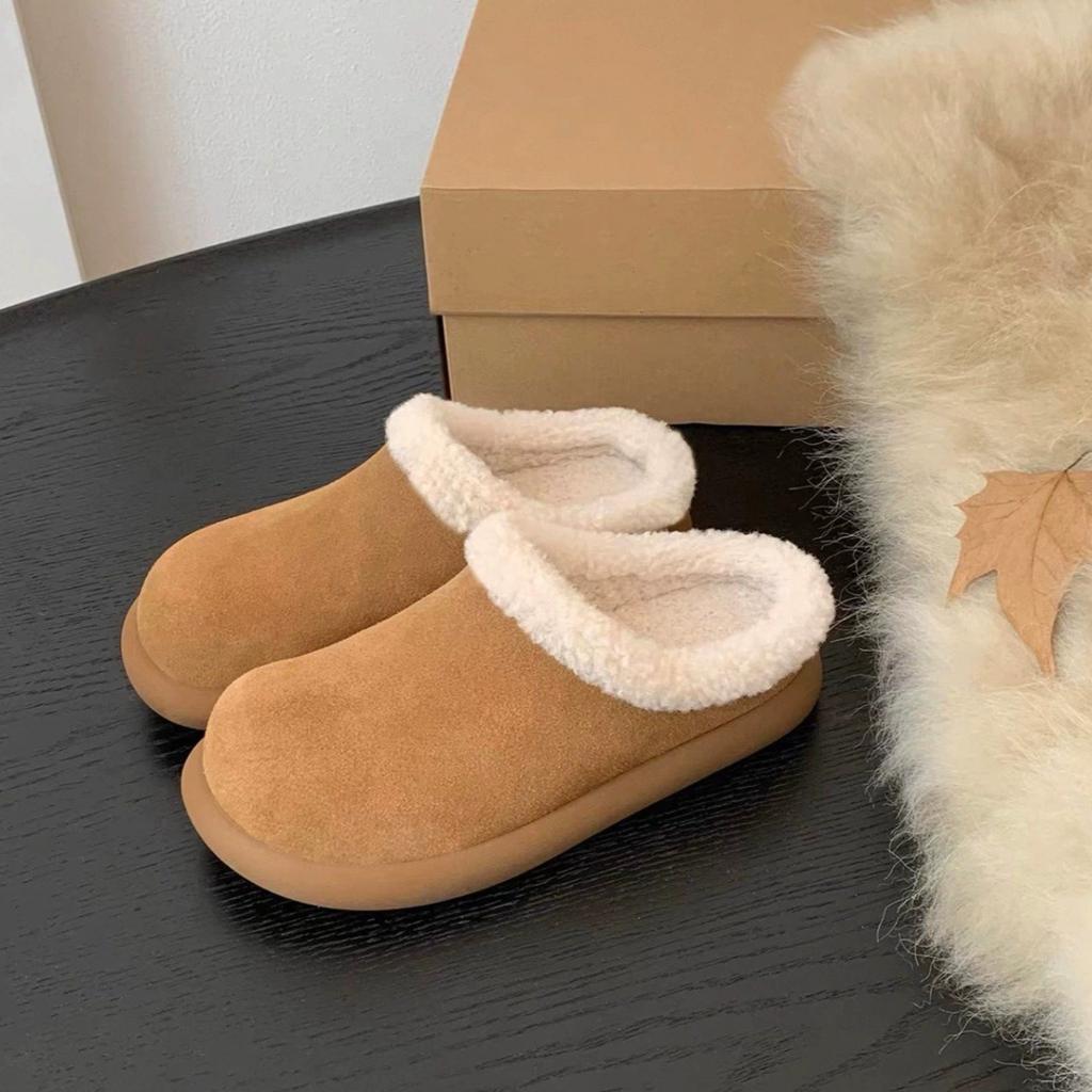 Winter Women's Snow Boots Fleece-Lined Warm Cotton Shoes for Women Lamb Wool High-top Thick-Soled Short Boots Botas Para Mujer
