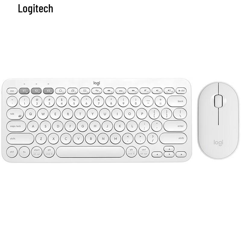 

Logitech K380 Multi-Device Bluetooth Keyboard with M650 Pebble Mouse