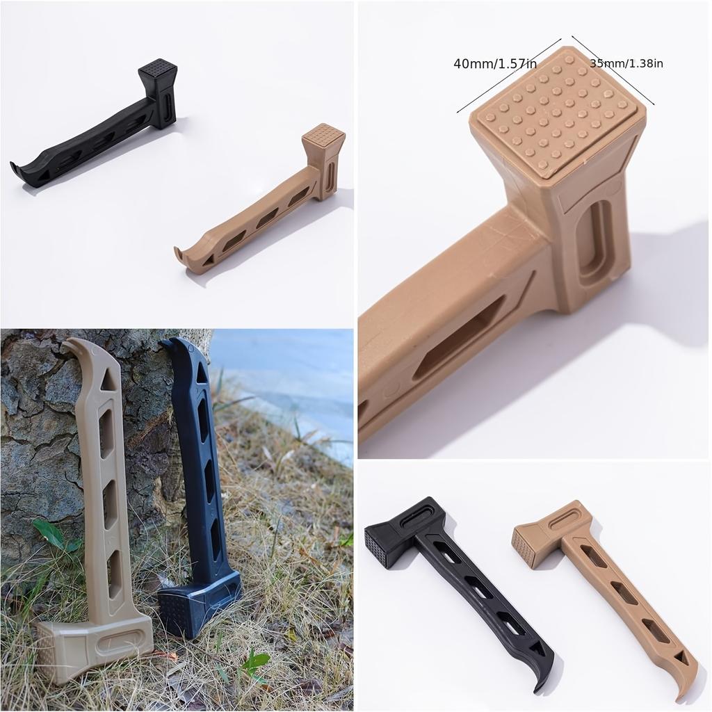 Lightweight Multifunctional Camping Hammer, Tent Peg Hammer with Bottle Opener, Outdoor Road Trip Emergency Tool