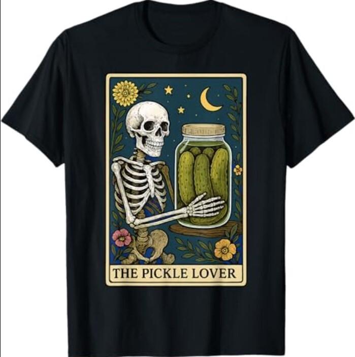 New The Pickle Lover Tarot Card T-Shirt XXXXL