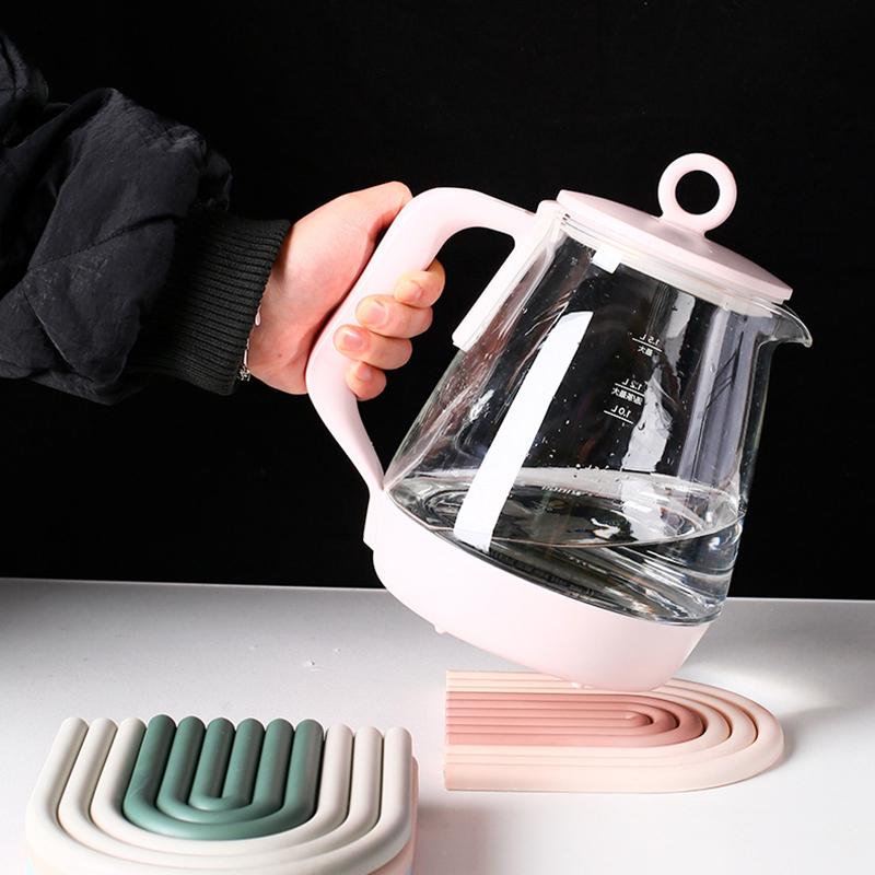 Rainbow Shape High Temperature Resistant Coaster Dining Table Mat Insulation Pad